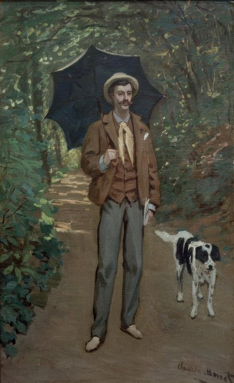 Portret Victora Jacquemonta z parasolem autorstwa Claude Monet
