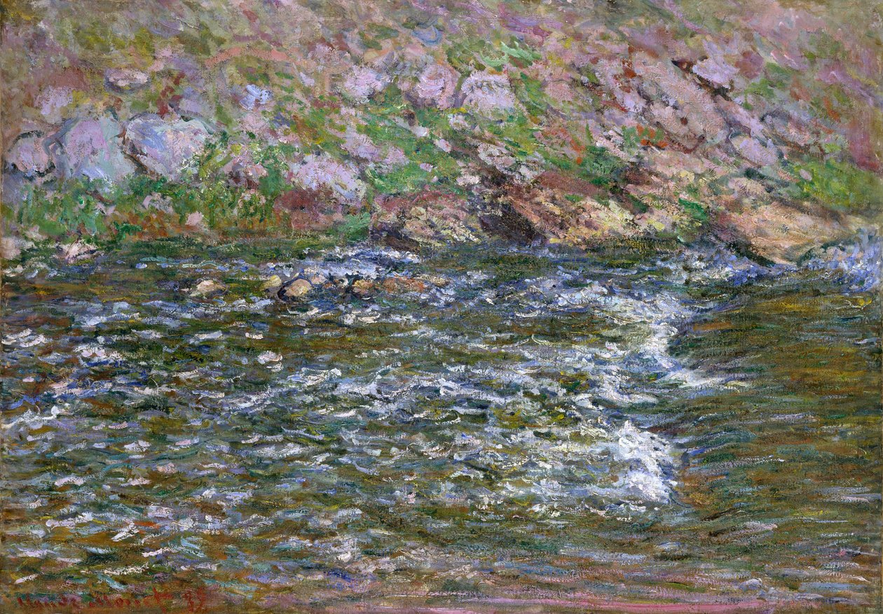 Rapids na Petite Creuse w Fresselines, 1889 autorstwa Claude Monet