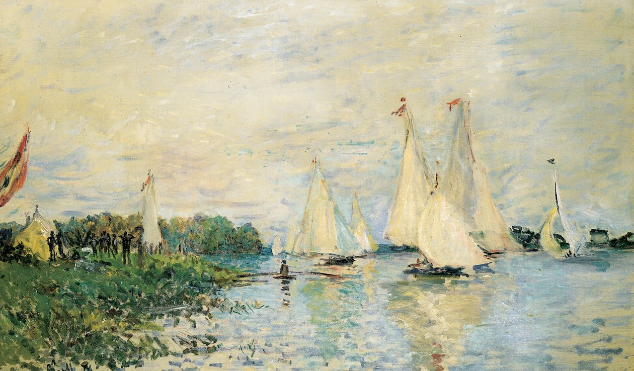 Regaty w Argenteuil, 1874 autorstwa Claude Monet
