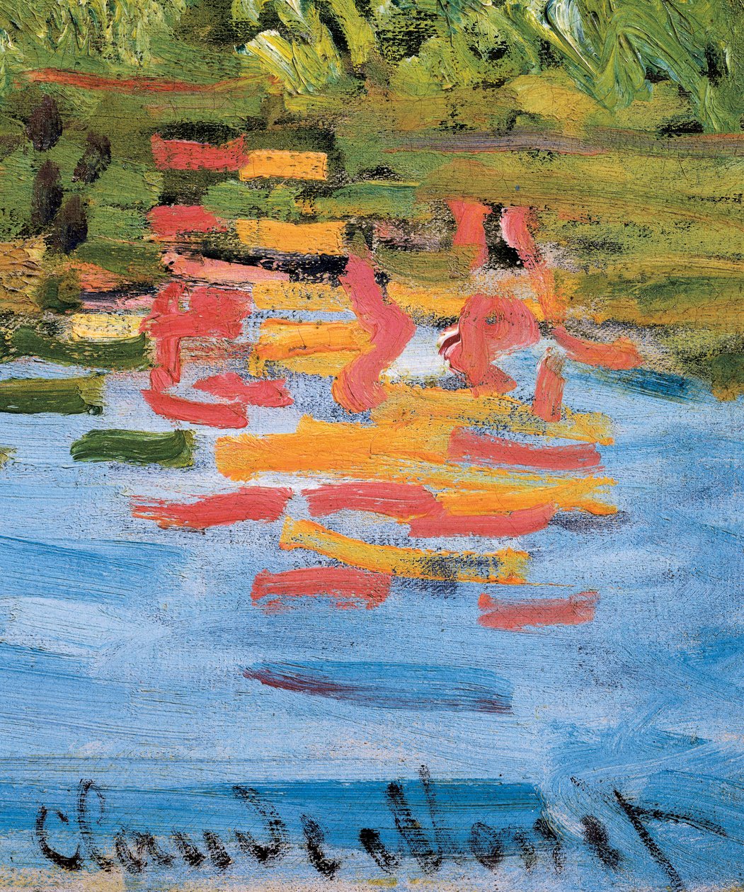 Regaty w Argenteuil, detal, ok. 1872 (olej na płótnie) autorstwa Claude Monet