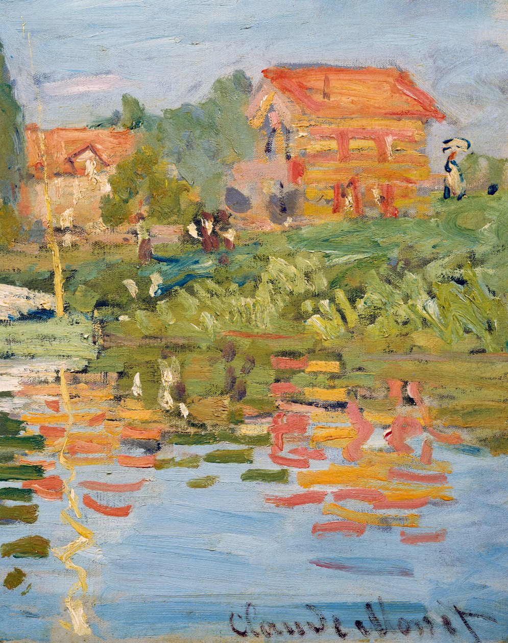 Regaty w Argenteuil, ok.1872 (olej na płótnie) (fragment) autorstwa Claude Monet