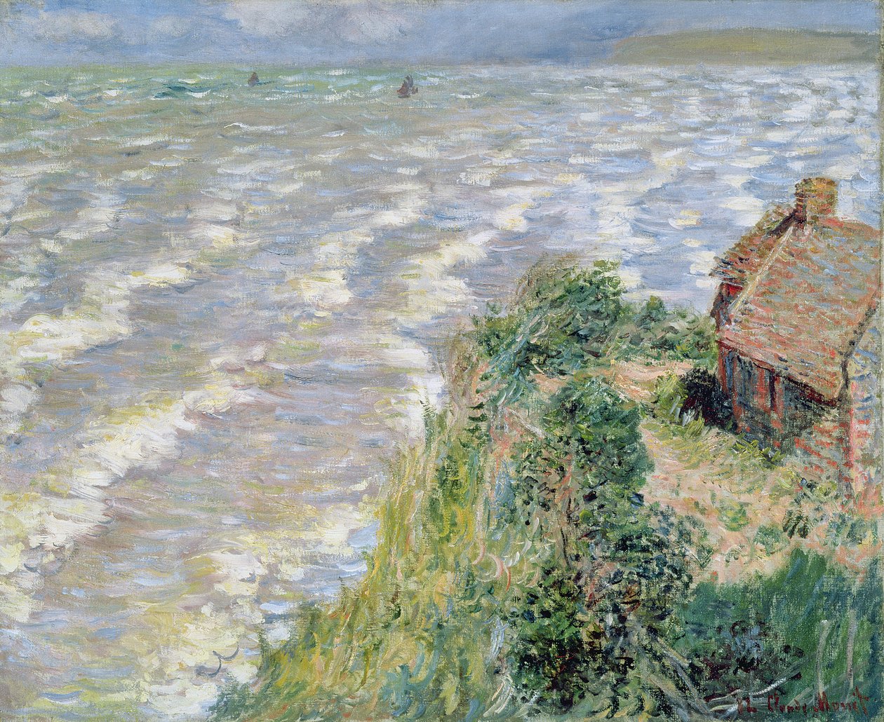 Wzbierający przypływ w Pourville, 1882 autorstwa Claude Monet