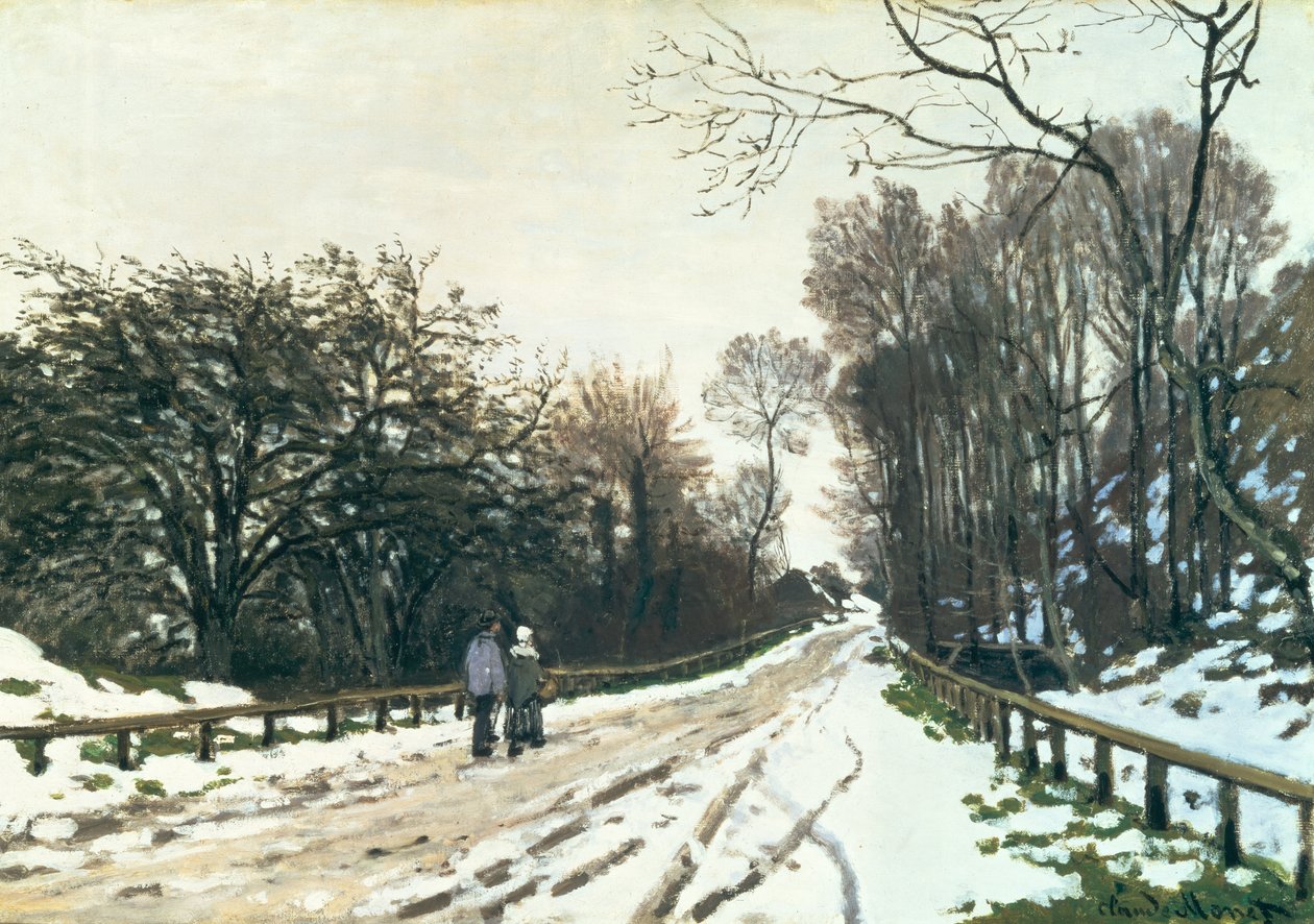Droga w kierunku farmy, St. Simeon, Honfleur, ok. 1867 autorstwa Claude Monet