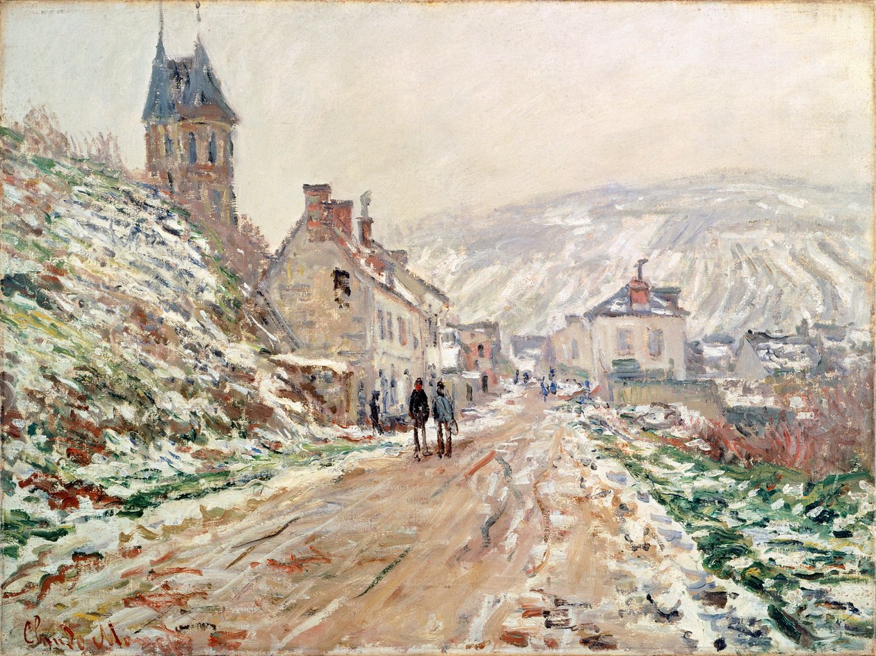 Droga w Vetheuil zimą – Claude Monet (1840-1926) autorstwa Claude Monet