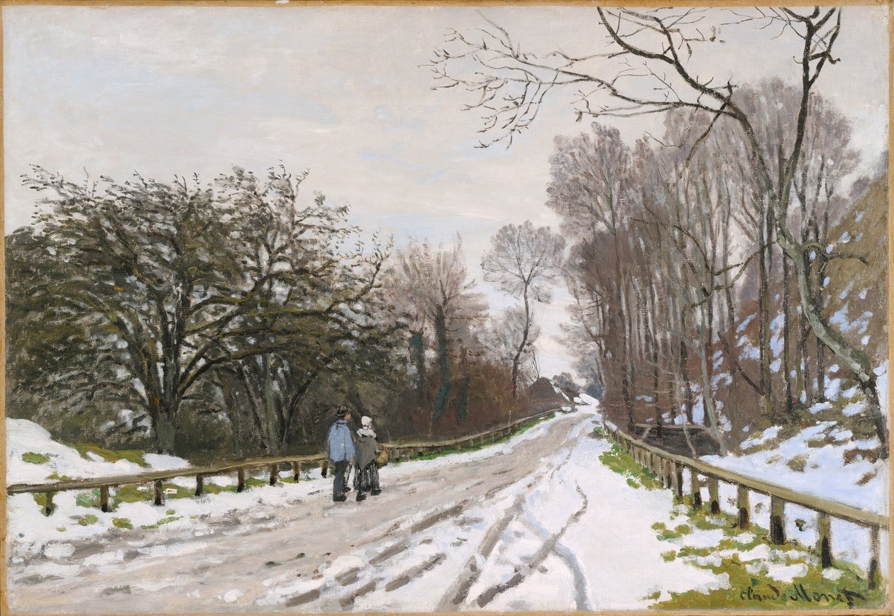 Droga w kierunku farmy Saint-Siméon, Honfleur autorstwa Claude Monet