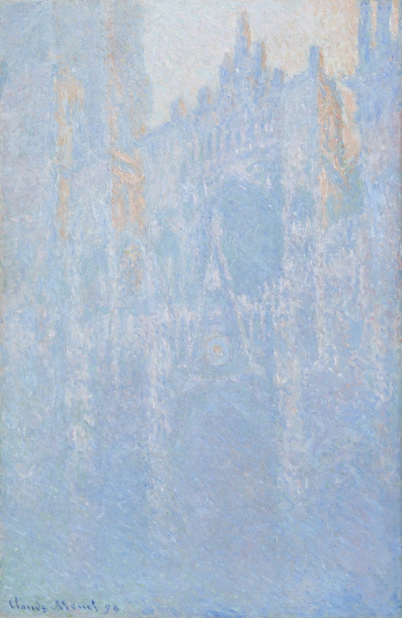 Katedra w Rouen, portal, poranna mgła autorstwa Claude Monet