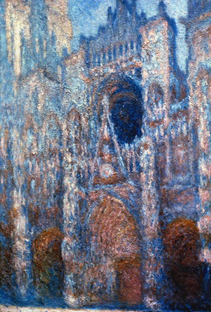 Katedra w Rouen, światło słoneczne, 1894 autorstwa Claude Monet