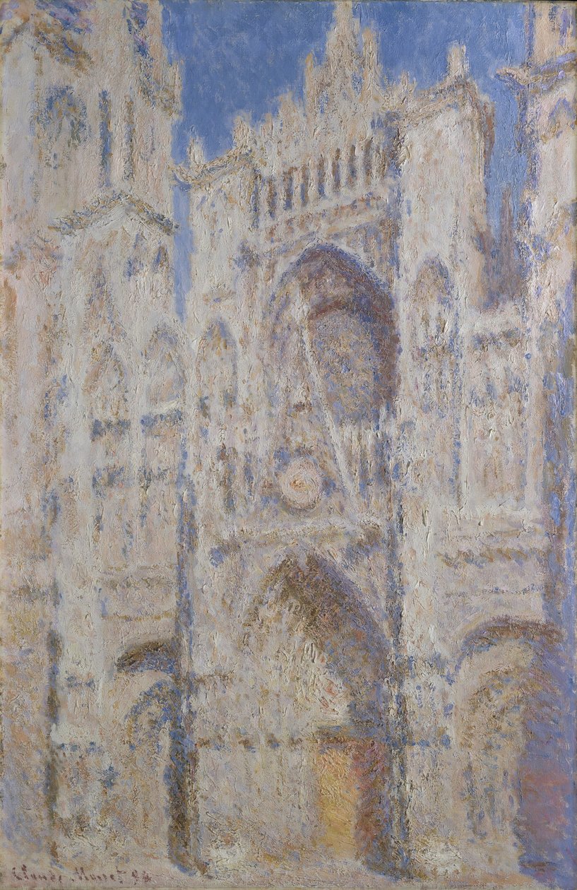 Katedra w Rouen: Portal (światło słoneczne), 1894 autorstwa Claude Monet