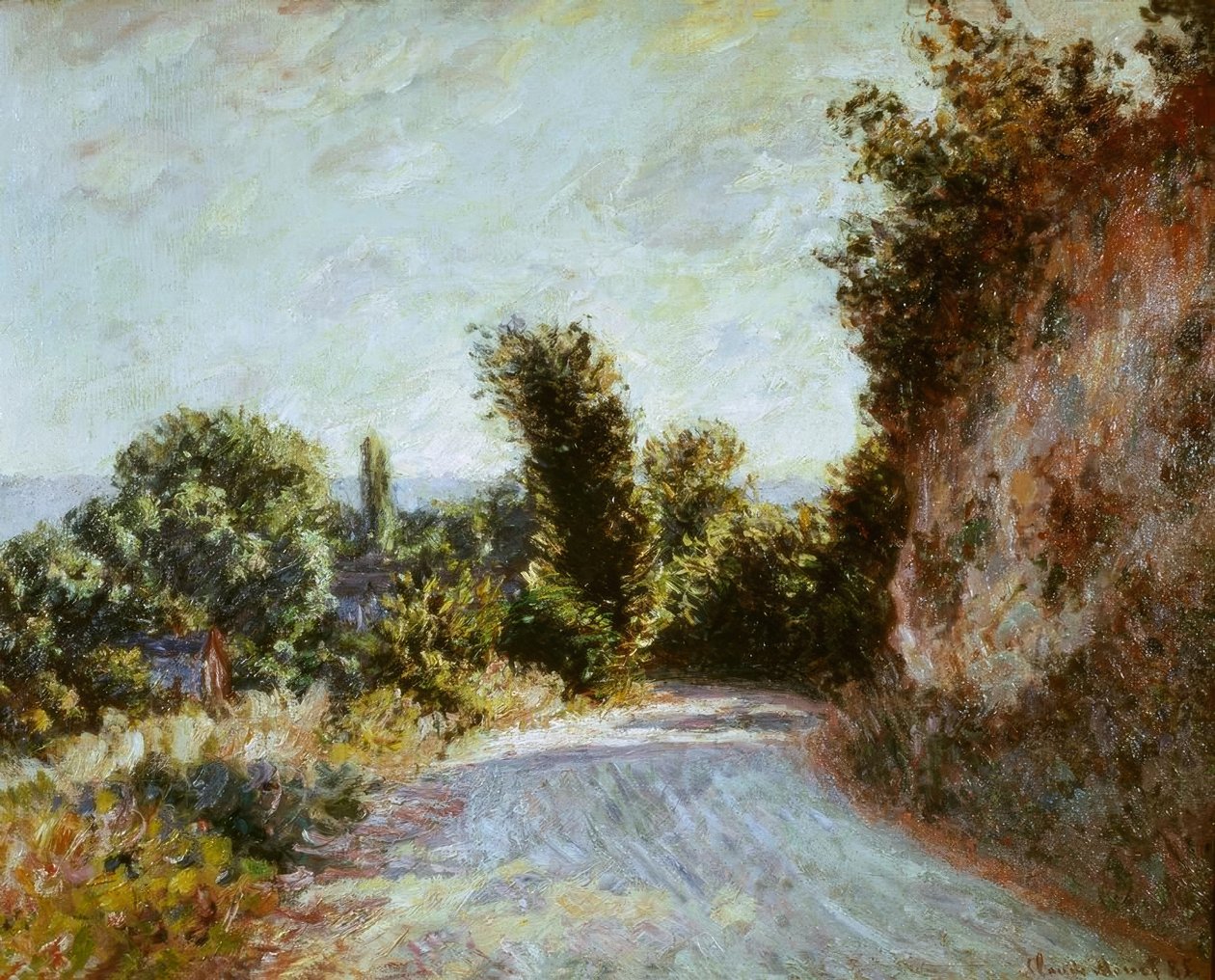 Droga w pobliżu Giverny autorstwa Claude Monet