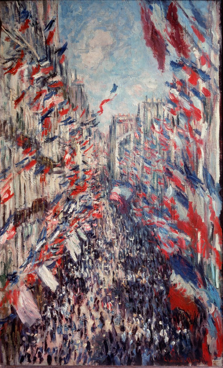 Rue Montorgueil w Paryżu autorstwa Claude Monet