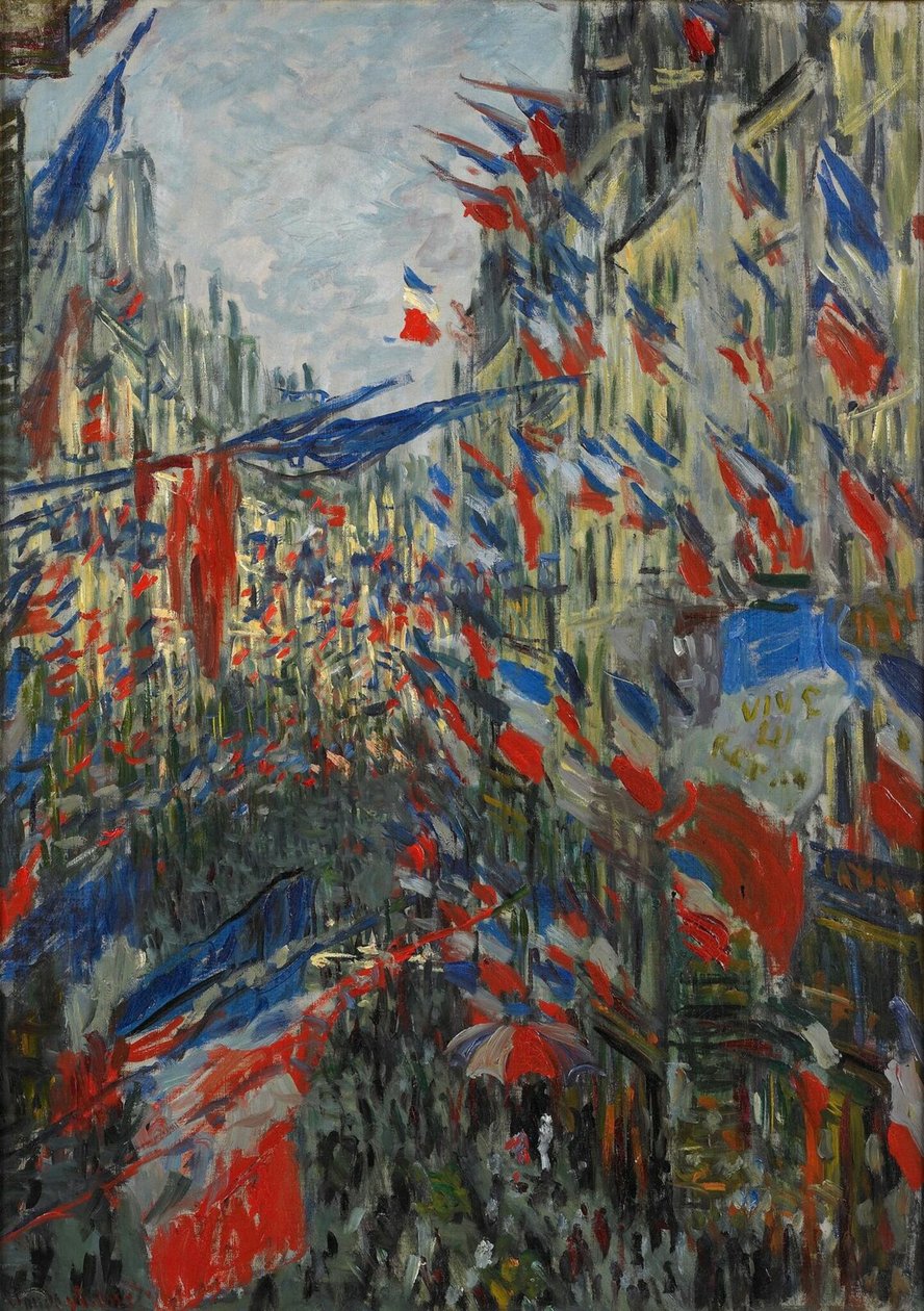 Rue Saint-Denis, święto 30 czerwca 1878, 1878. autorstwa Claude Monet