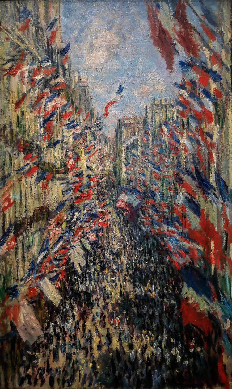 Rue de Montorgueil, obchody 30 czerwca 1878 r. autorstwa Claude Monet
