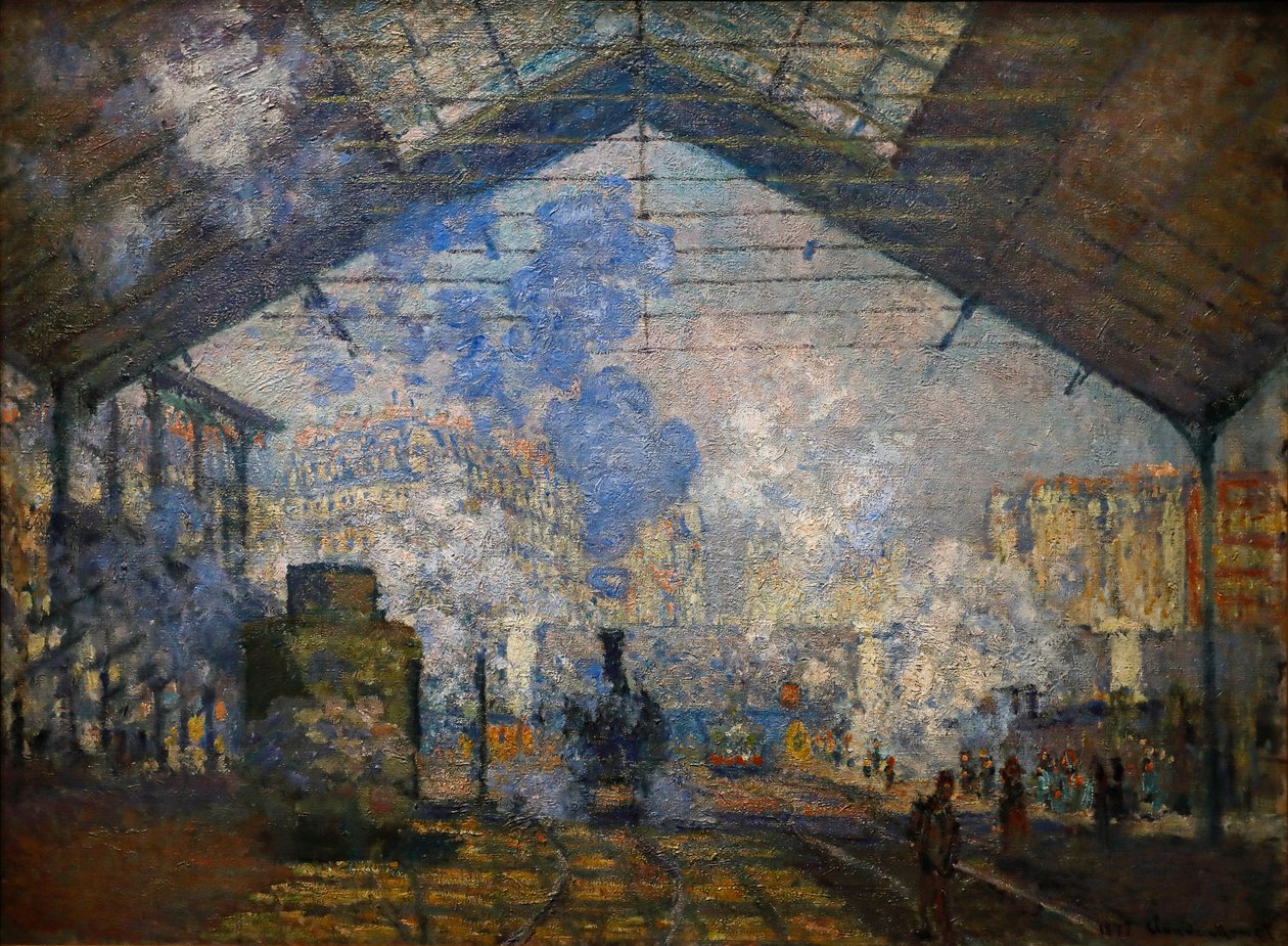 Stacja Saint-Lazare autorstwa Claude Monet