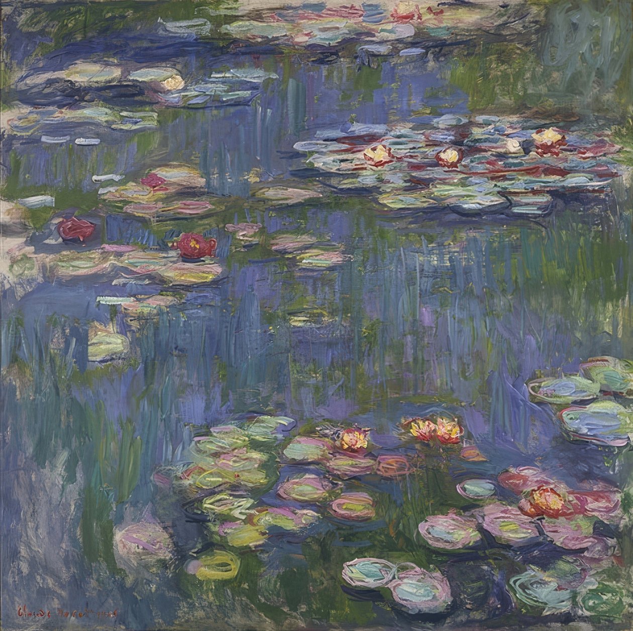 Lilie wodne. 1916 autorstwa Claude Monet