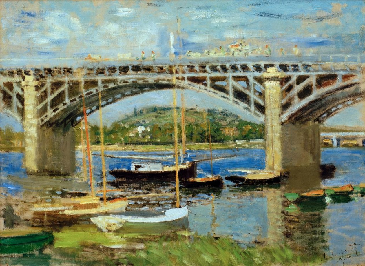 Most Argenteuil na Sekwanie autorstwa Claude Monet