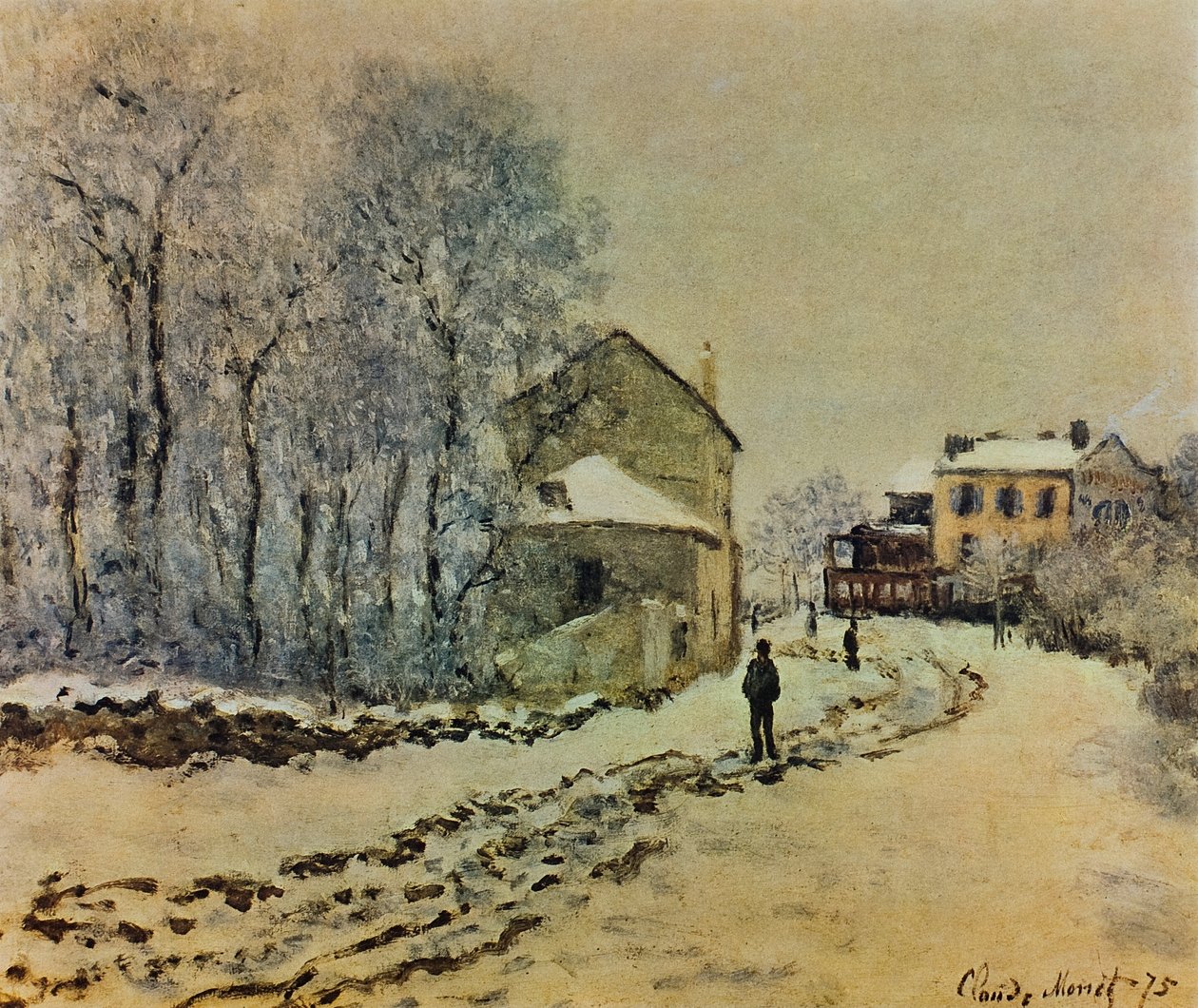 Śnieg w Argenteuil autorstwa Claude Monet