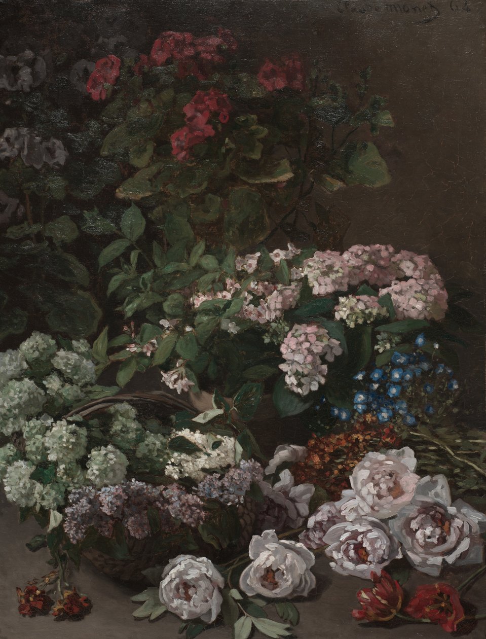 Wiosenne kwiaty autorstwa Claude Monet