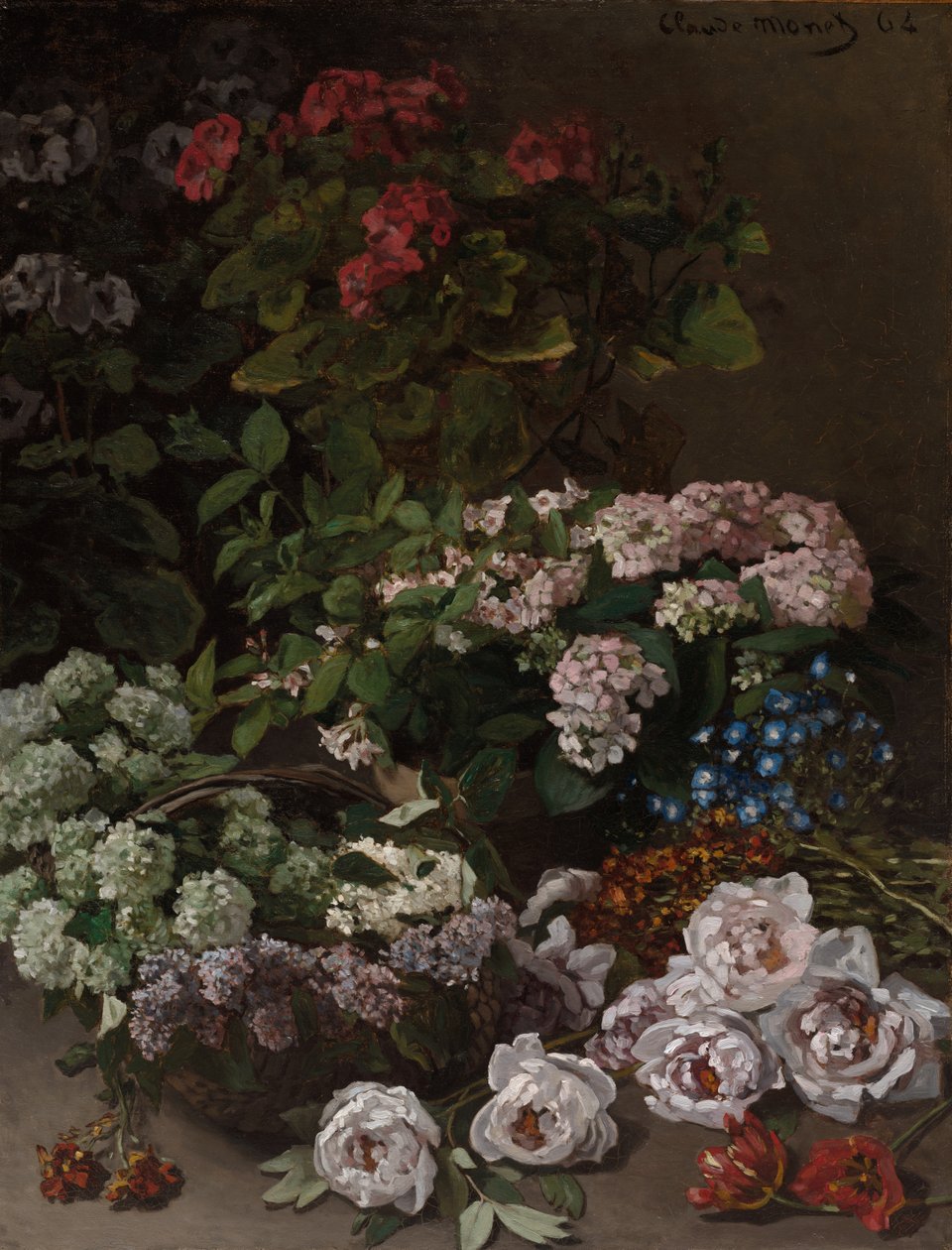Wiosenne kwiaty autorstwa Claude Monet