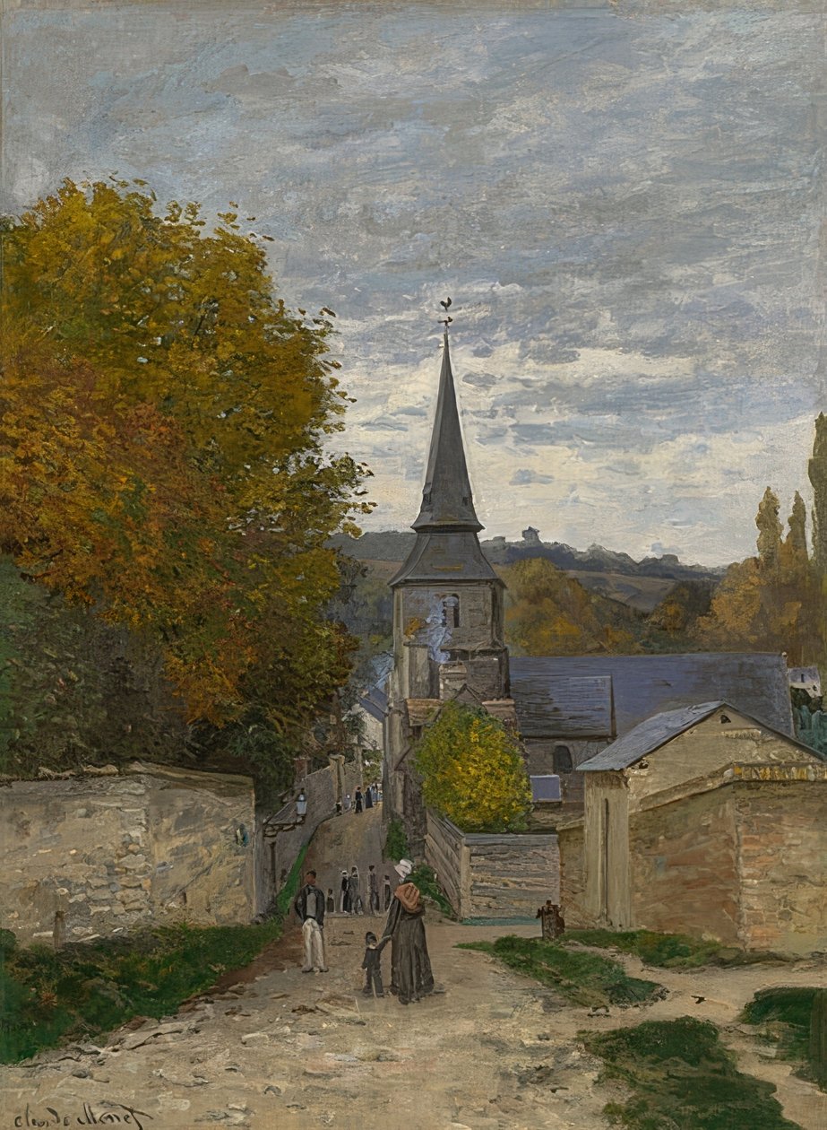 Ulica w Sainte-Adresse. 1867 autorstwa Claude Monet