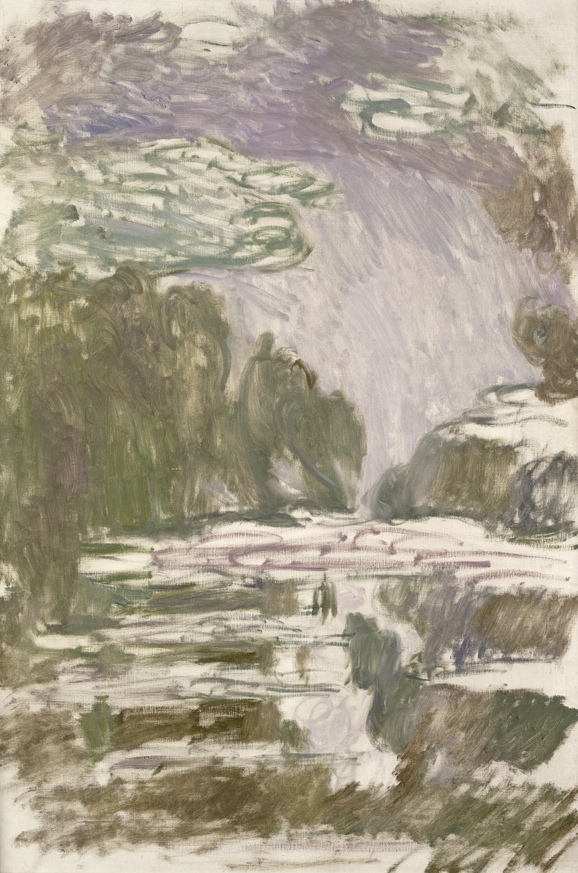 Studium dla lilii wodnych, 1907 autorstwa Claude Monet