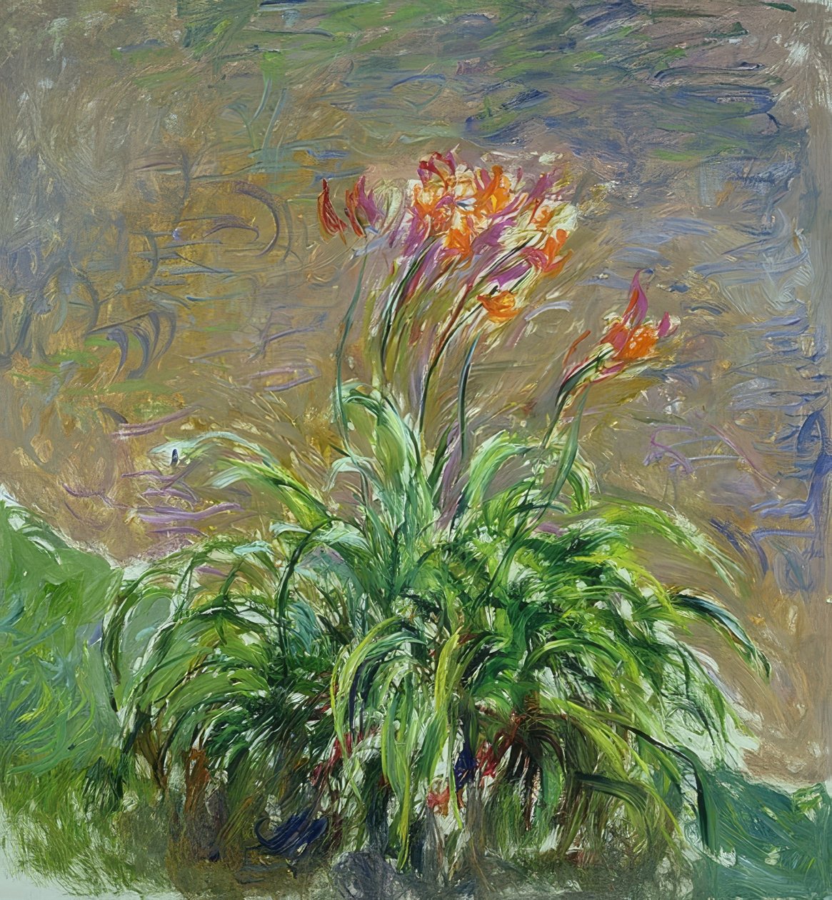Taglilien (Liliowce). 1914-17 autorstwa Claude Monet