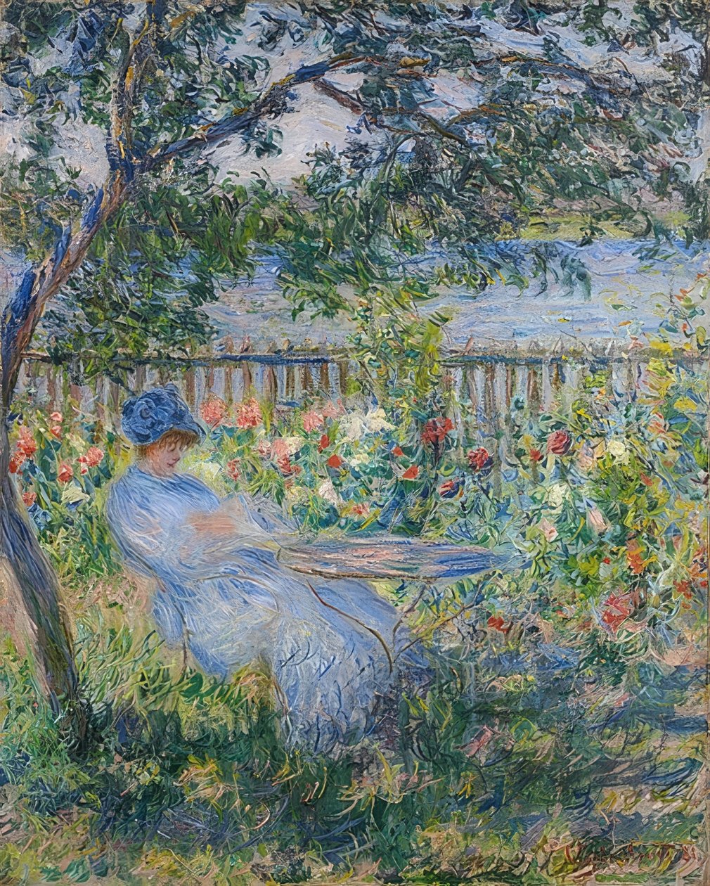 Taras w Vétheuil. 1881 autorstwa Claude Monet