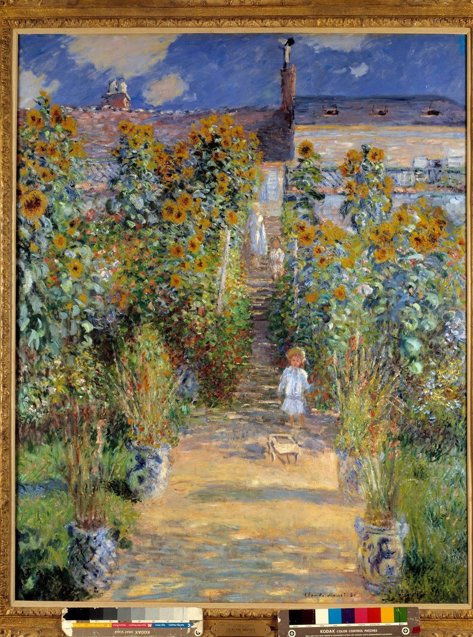 Ogród artysty w Vetheuil autorstwa Claude Monet