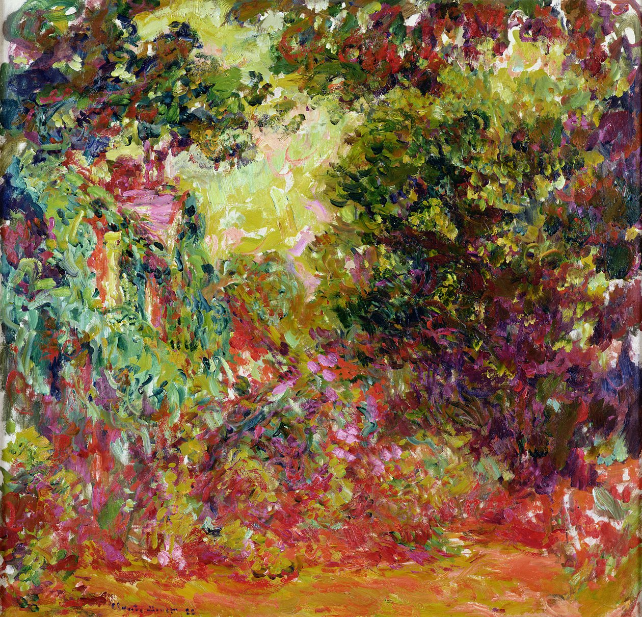 Dom Artystów z Ogrodu Różanego autorstwa Claude Monet