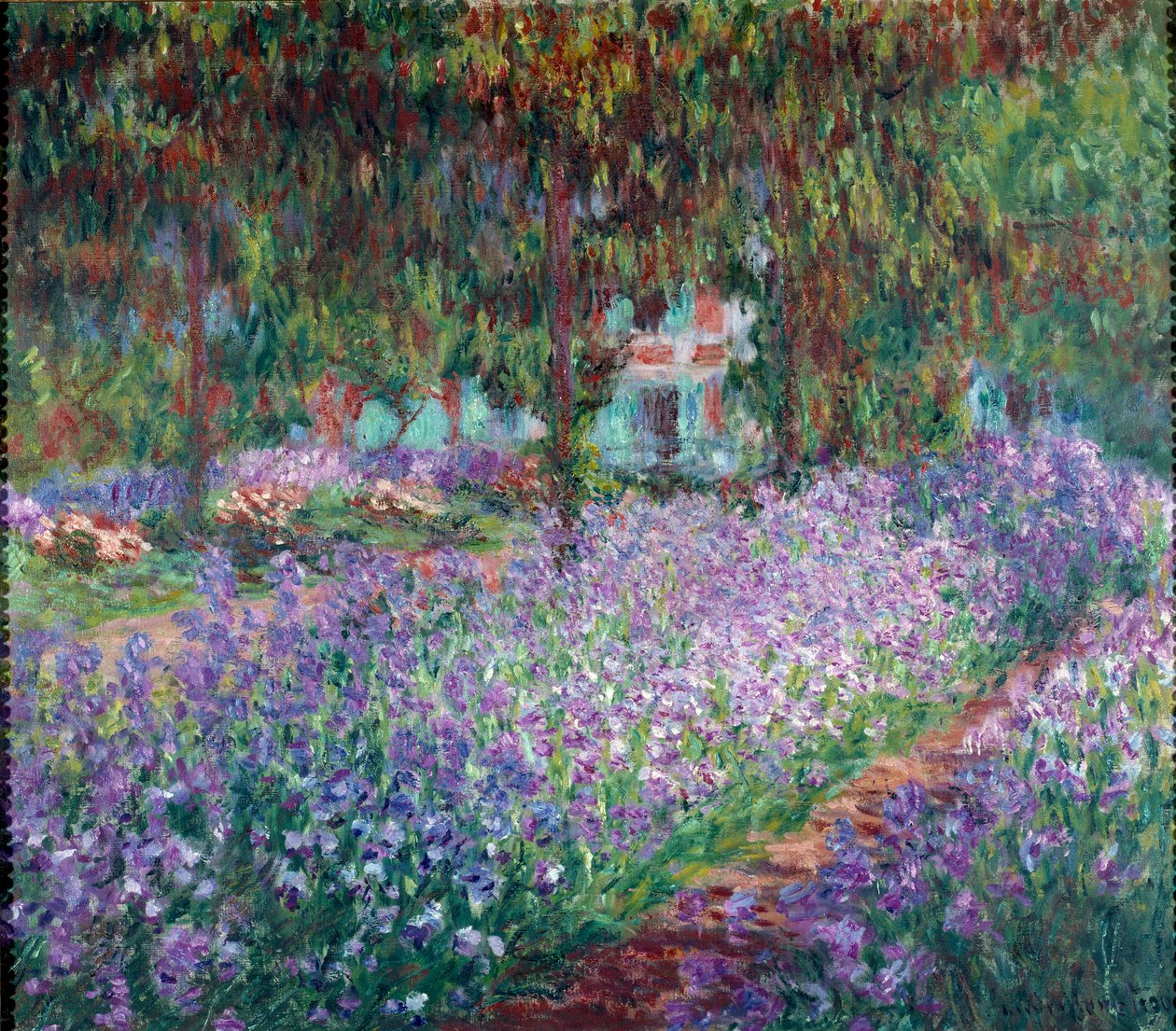Ogród artysty w Giverny autorstwa Claude Monet