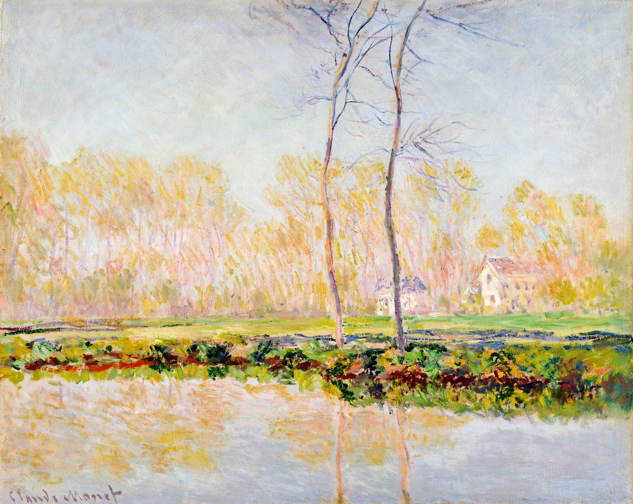 Brzegi rzeki Epte w Giverny, 1887 autorstwa Claude Monet