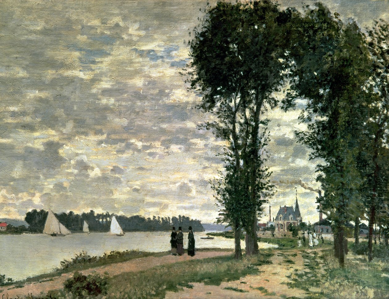 Brzegi Sekwany w Argenteuil, 1872 autorstwa Claude Monet