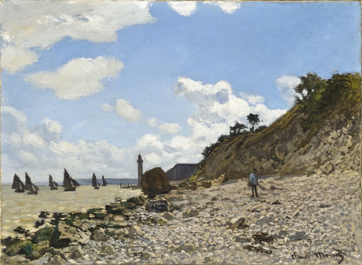 Plaża w Honfleur, 1864-1866 autorstwa Claude Monet