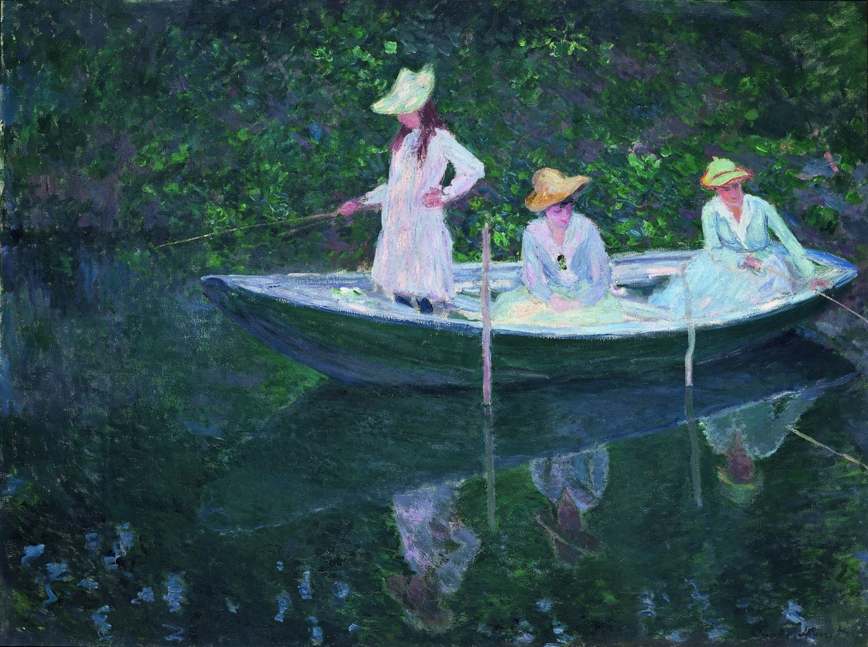 Łódź w Giverny En norvégienne autorstwa Claude Monet