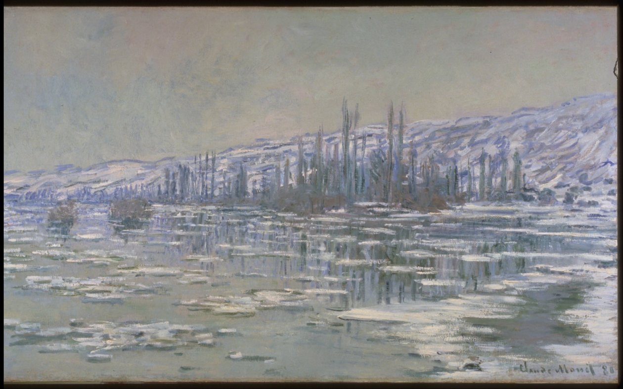 Rozpad lodu (La Débâcle lub Les Glaçons) autorstwa Claude Monet