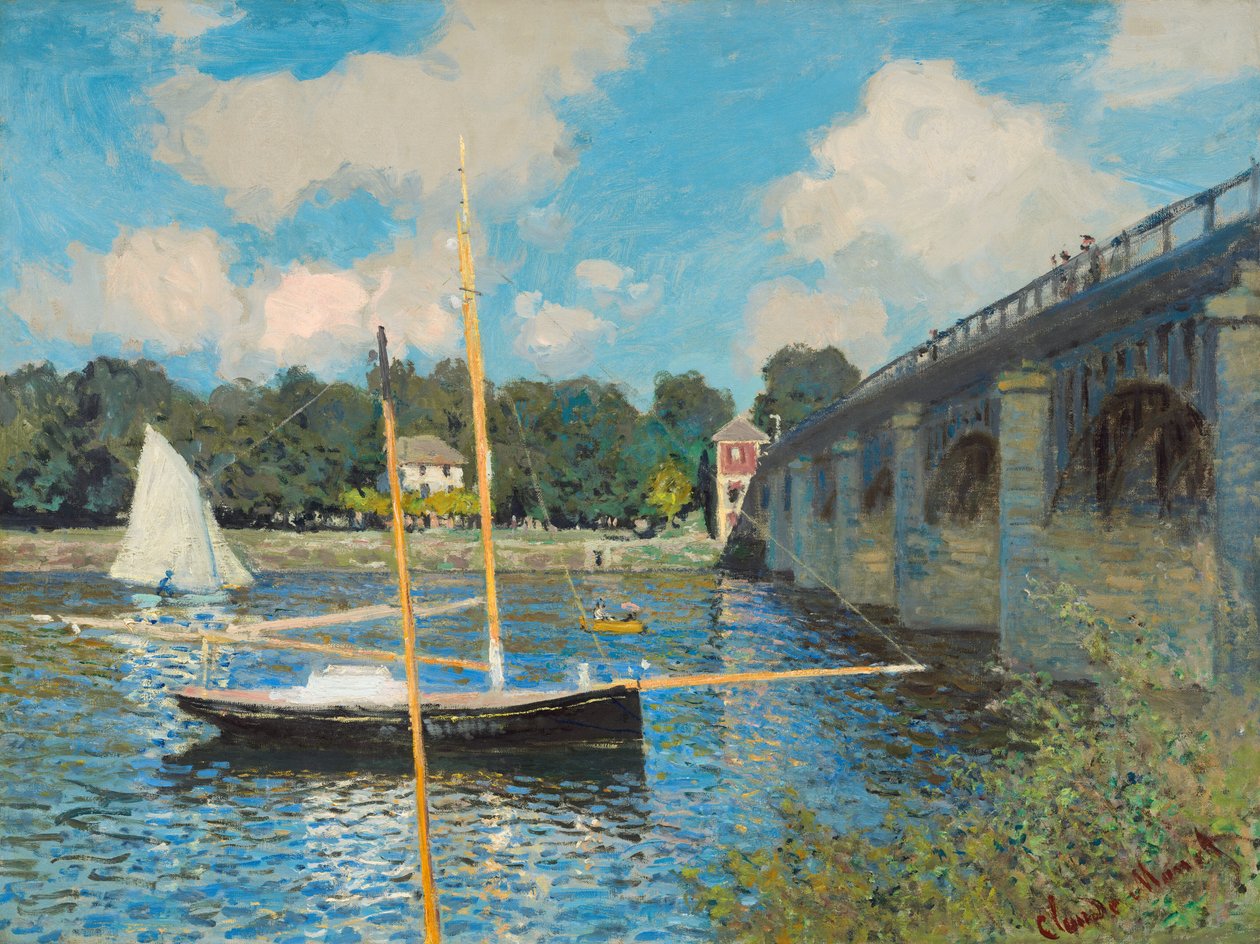 Most w Argenteuil, 1874. autorstwa Claude Monet