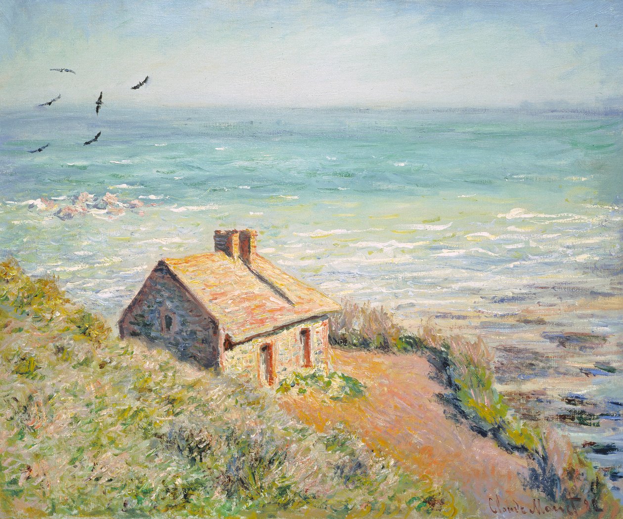 Chata celna, poranek, 1882 r. autorstwa Claude Monet