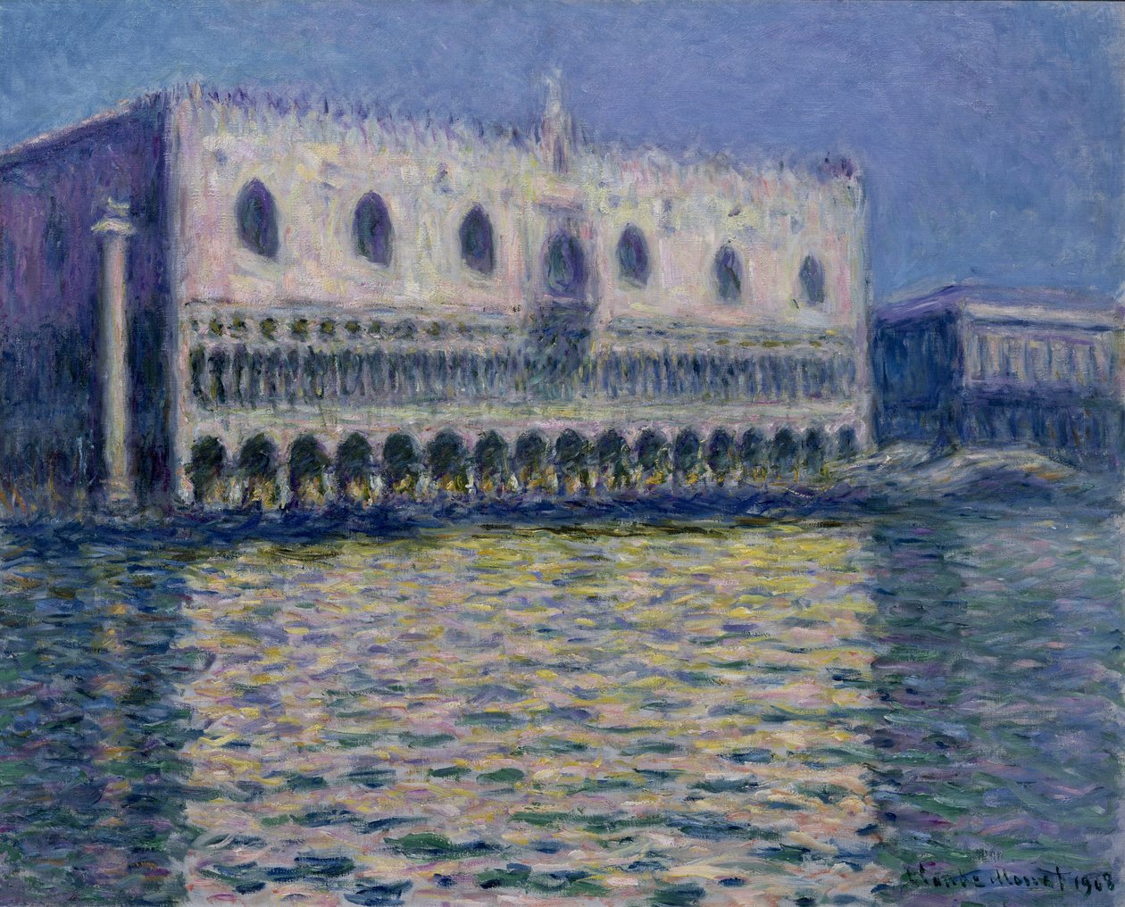 Pałac Dożów w Wenecji autorstwa Claude Monet