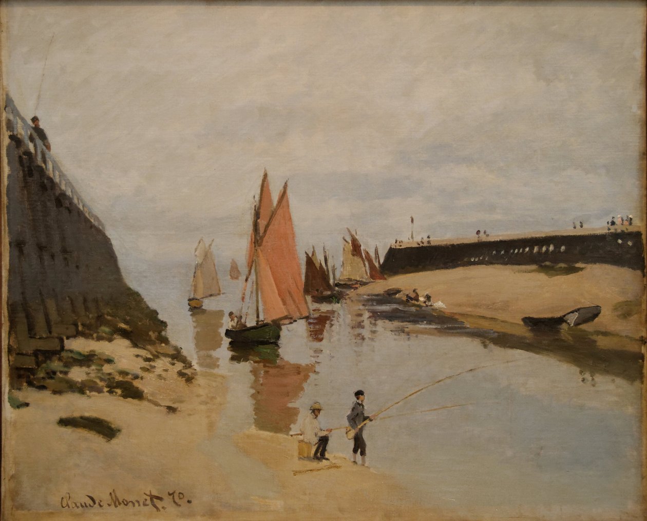 Port w Trouville - Obraz Claude