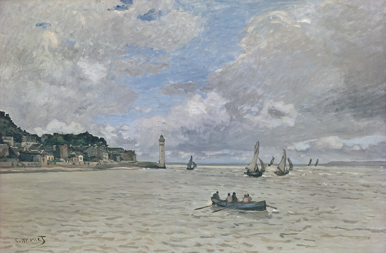 Latarnia morska w Hospicjum (Honfleur), 1864 autorstwa Claude Monet