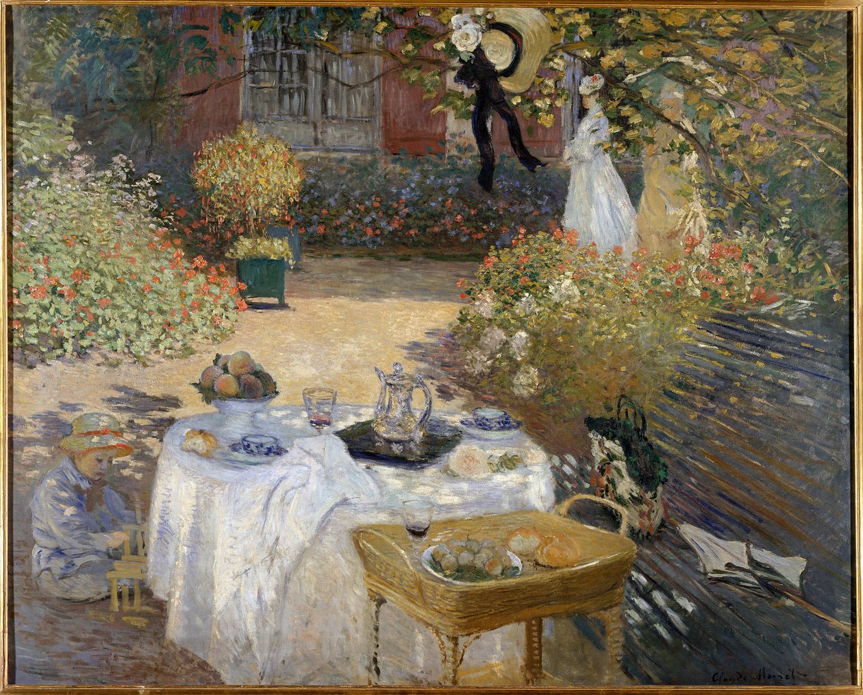 Obiad, ogród Moneta w Argenteuil autorstwa Claude Monet