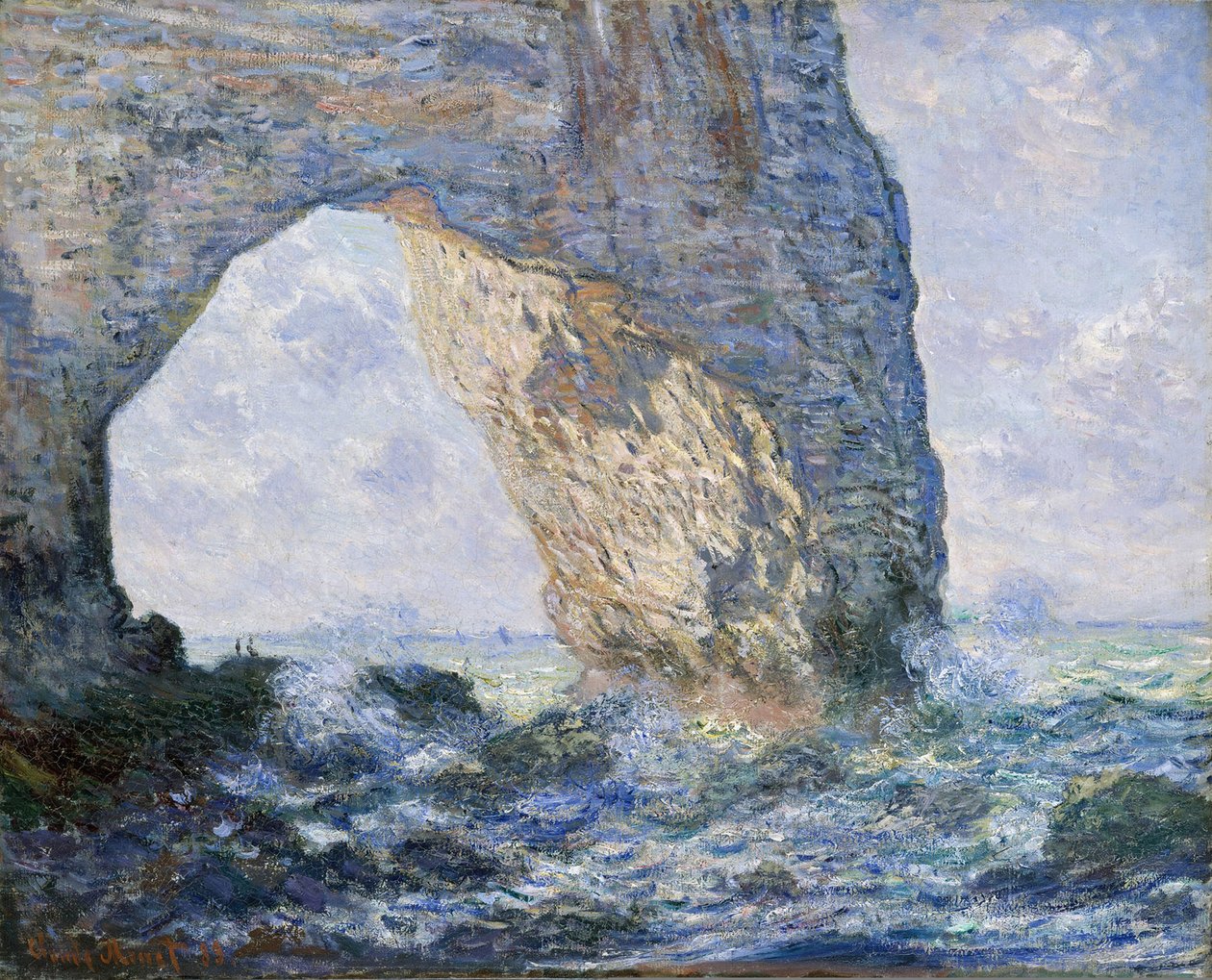 Manneporte (Étretat), 1883 autorstwa Claude Monet