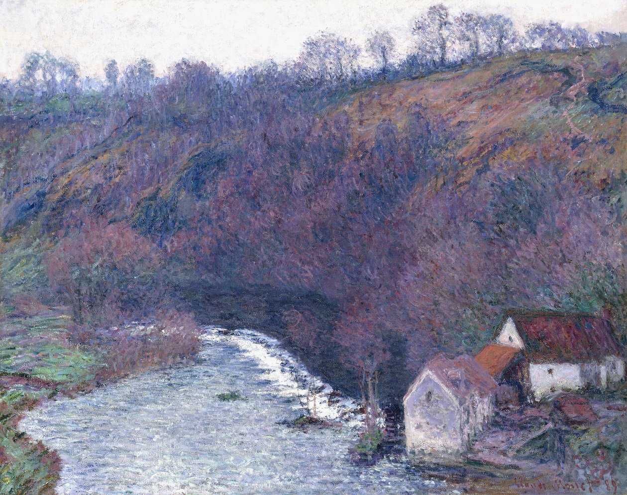 Młyn w Vervy, 1889 autorstwa Claude Monet