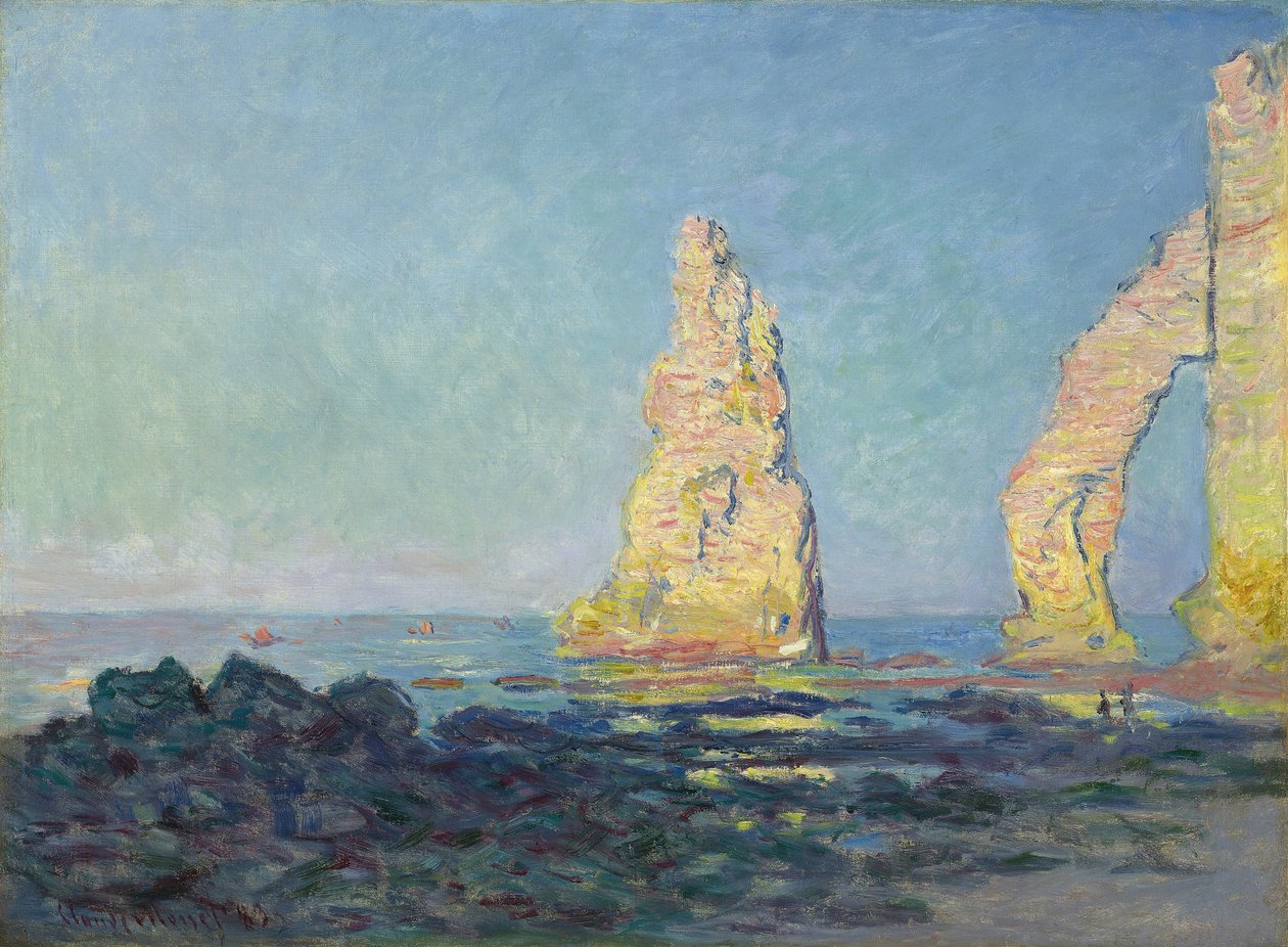 Igła Etretat, Odpływ; Aiguille d