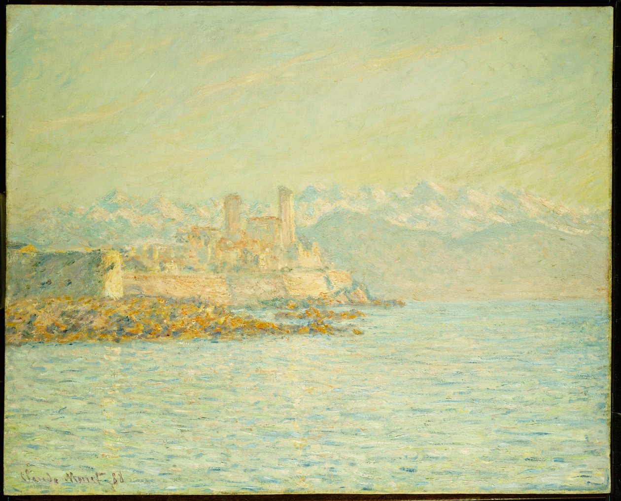 Stary Fort w Antibes (olej na płótnie) autorstwa Claude Monet