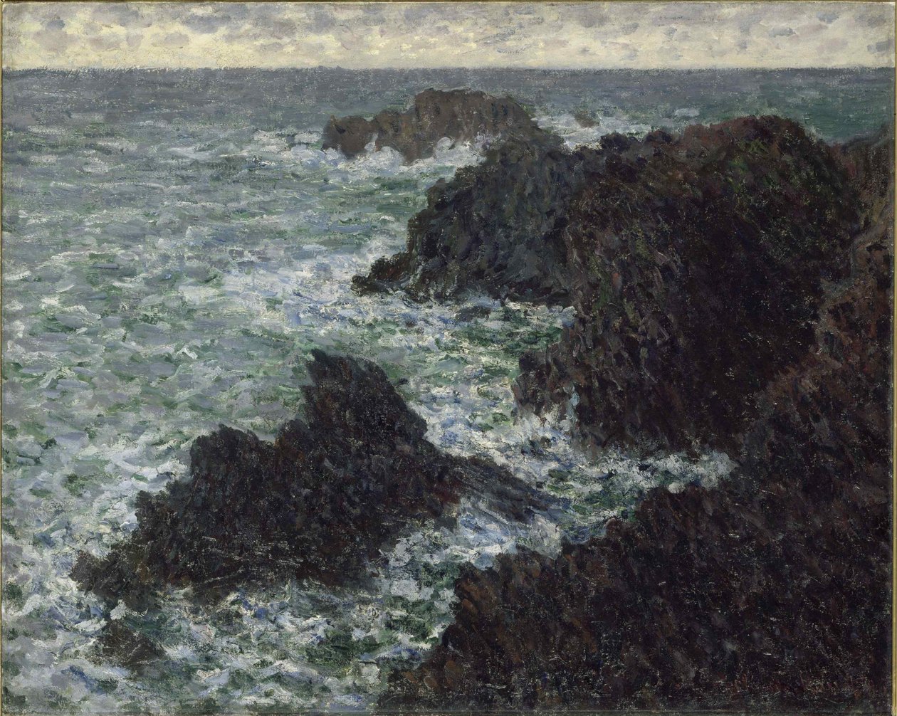 Skały w Belle-Ile, Dzikie Wybrzeże, 1886. autorstwa Claude Monet