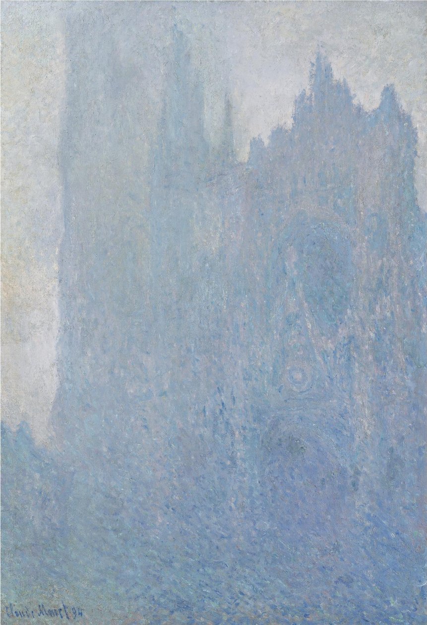 Katedra w Rouen we mgle, 1893 autorstwa Claude Monet
