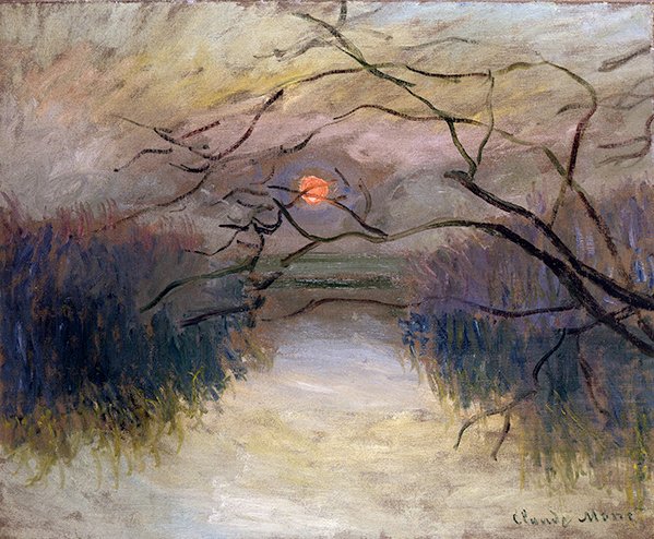 Sekwana w Vetheuil (olej na płótnie) autorstwa Claude Monet