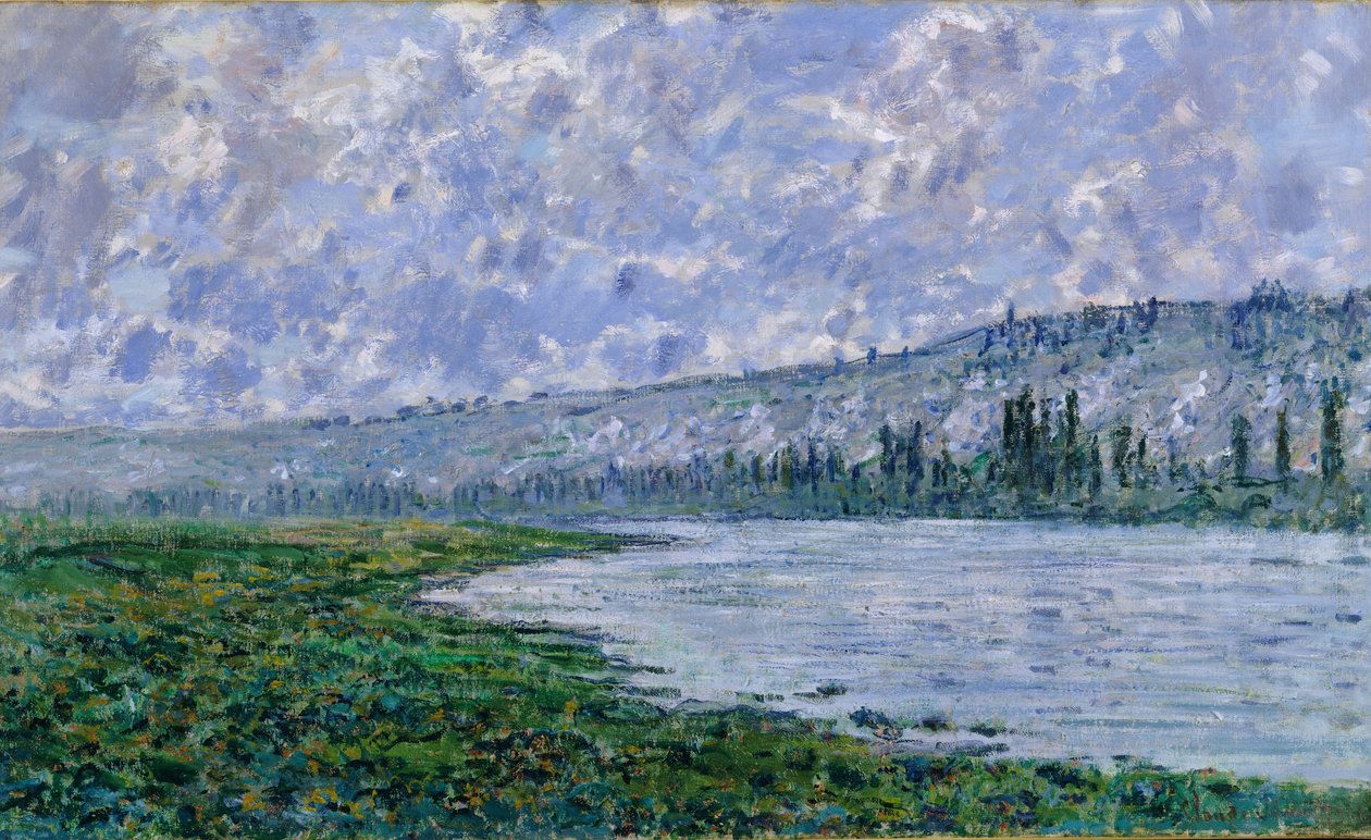 Sekwana w Vétheuil, 1880 autorstwa Claude Monet