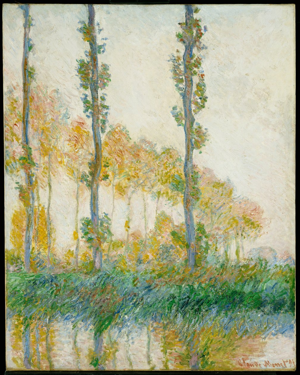 Trzy drzewa, jesień, 1891 autorstwa Claude Monet