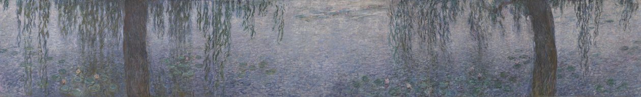 Lilie wodne – Pogodny poranek z wierzbami, 1914-1926 autorstwa Claude Monet